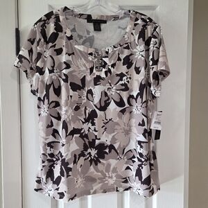 Preswick & Moore Floral Print Women's Top - Size XL - NWT